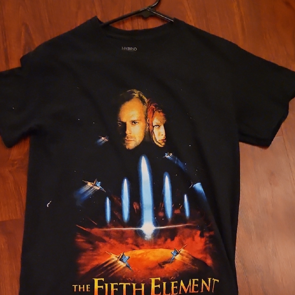 Hybrid Apparel Black 'The Fifth Element' Graphic Tee